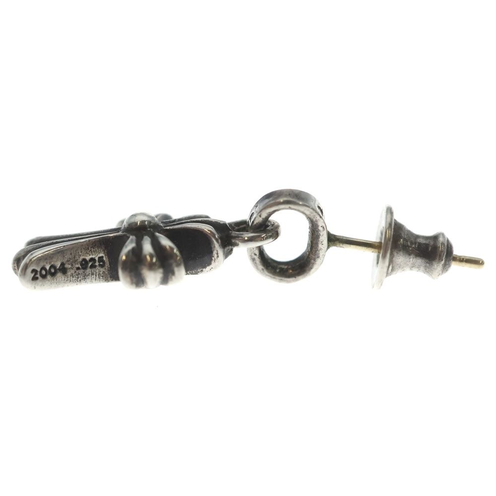 Chrome Hearts Bby Pprchn Baby Fat Cross Drop Earrings Silver — view 3