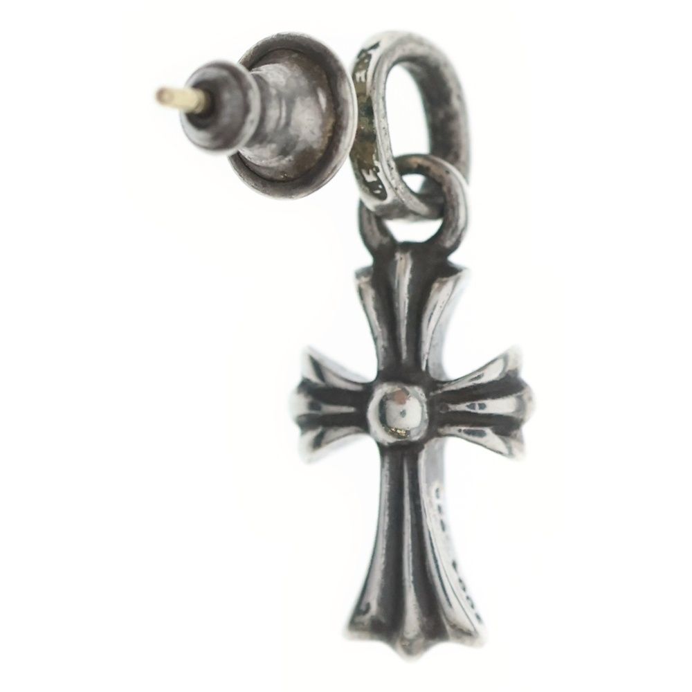 Chrome Hearts Bby Pprchn Baby Fat Cross Drop Earrings Silver — view 2