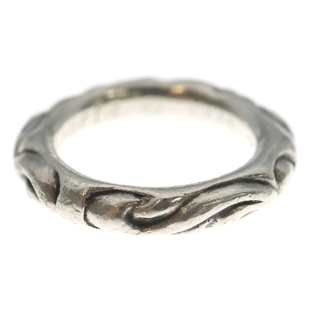 Chrome Hearts Scrl Band Scroll Ring Silver — view 3
