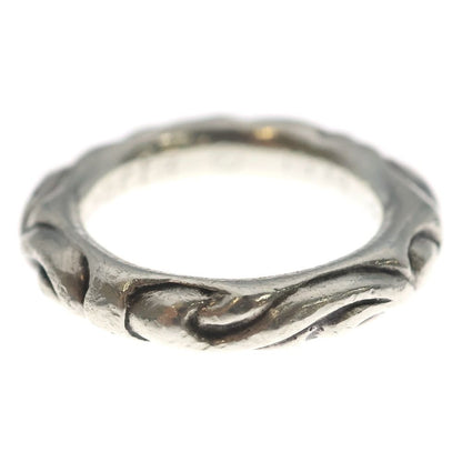 Chrome Hearts Scrl Band Scroll Ring Silver — view 3