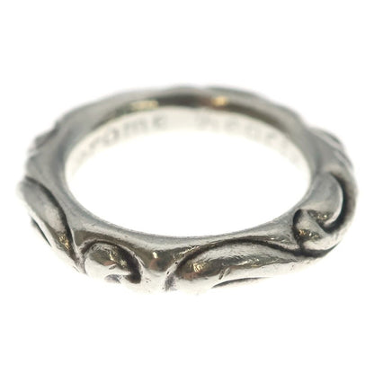Chrome Hearts Scrl Band Scroll Ring Silver