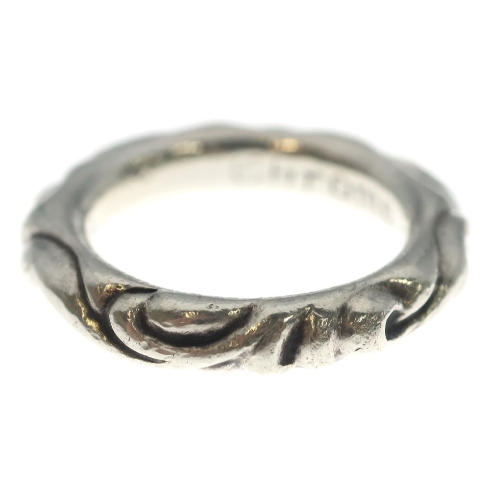 Chrome Hearts Scrl Band Scroll Ring Silver — view 4