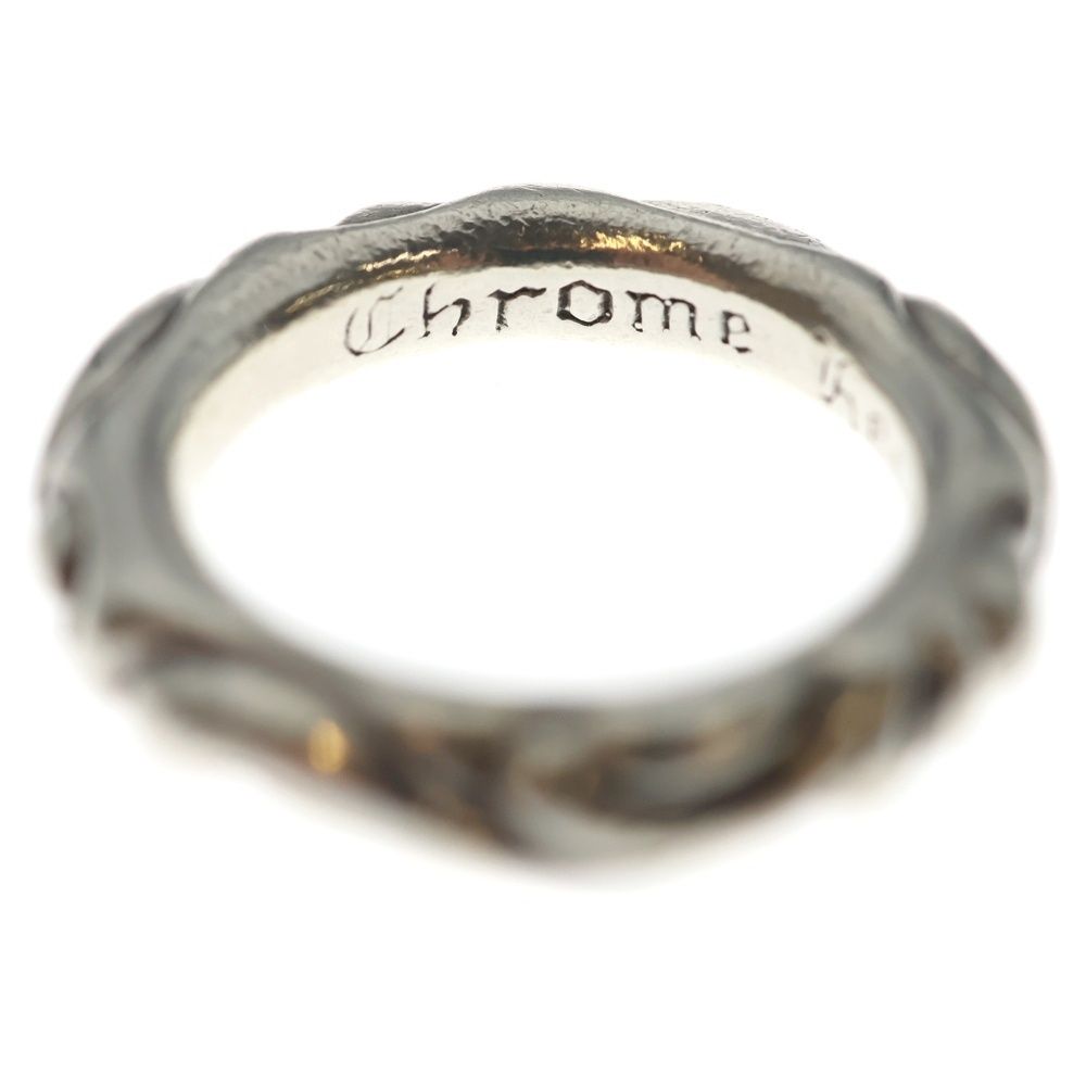 Chrome Hearts Scrl Band Scroll Ring Silver — view 5
