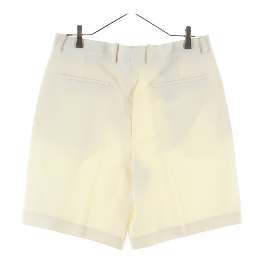 Louis Vuitton Pleated Tailored Half Shorts White — view 2