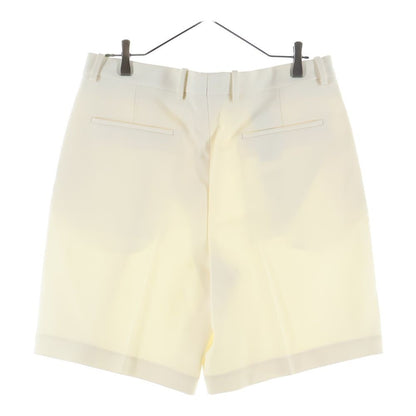 Louis Vuitton Pleated Tailored Half Shorts White — view 2