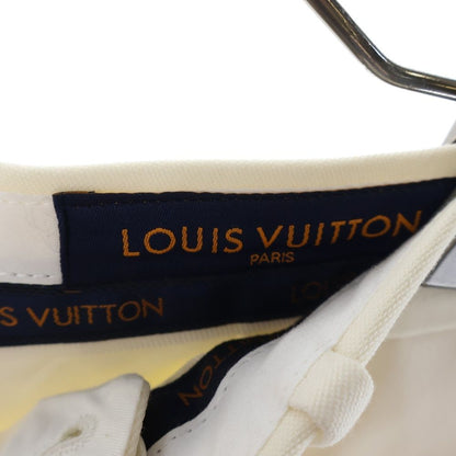 Louis Vuitton Pleated Tailored Half Shorts White — view 6