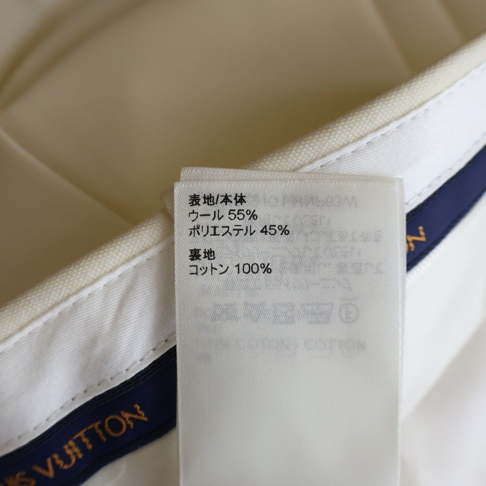 Louis Vuitton Pleated Tailored Half Shorts White — view 7
