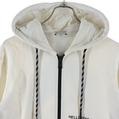 Moncler Felix Hellohaters Maglia Cardigan Hello Haters Zip Up Hoodie White — view 3