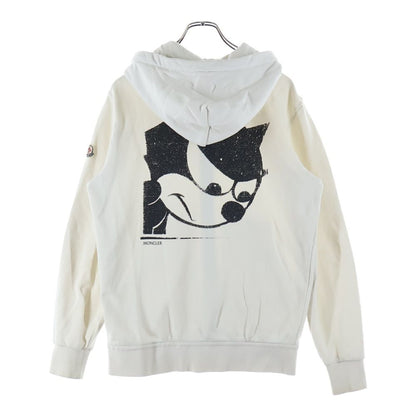 Moncler Felix Hellohaters Maglia Cardigan Hello Haters Zip Up Hoodie White