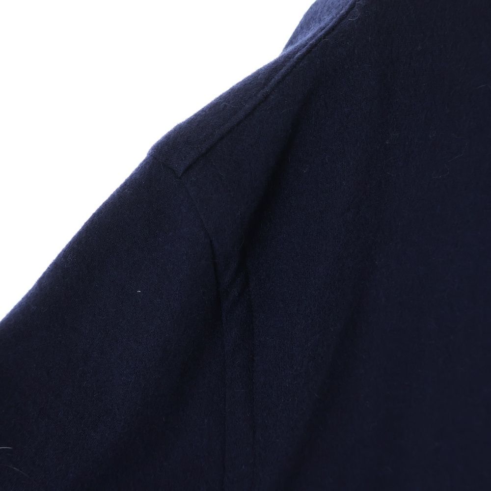 Prada Cashmere Blend Wool Long Sleeve Shirt Navy — view 4