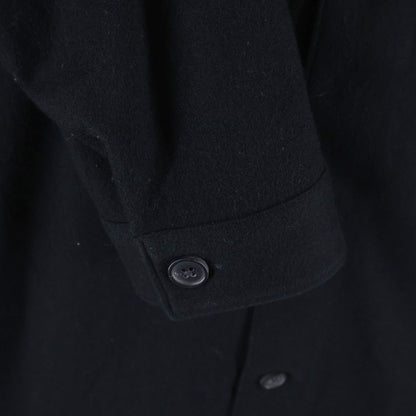 Prada Cashmere Blend Wool Long Sleeve Shirt Black — view 5