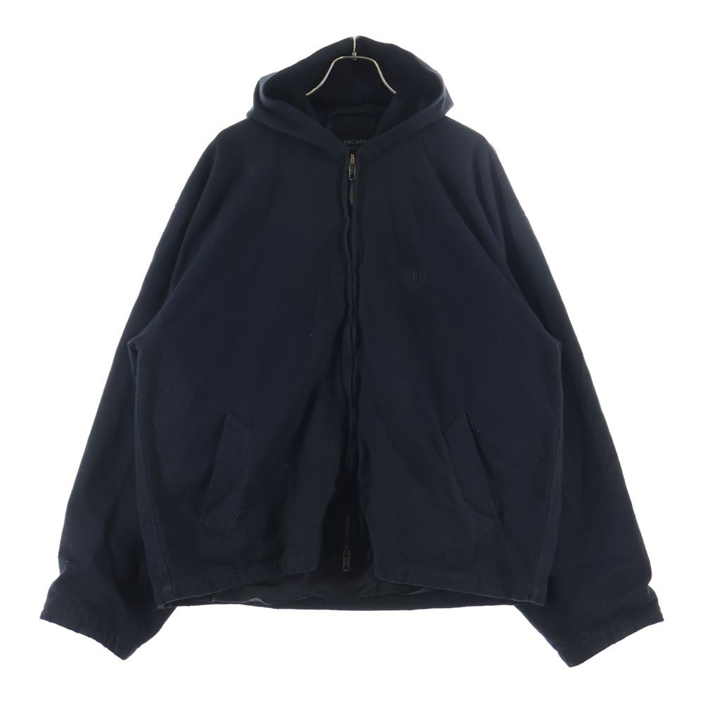 Balenciaga Hooded Zip Up Jacket Logo