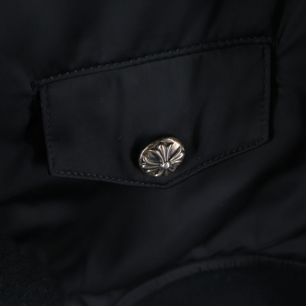 Chrome Hearts Cross Patch Ball Button Nylon Bomber Jacket — view 6