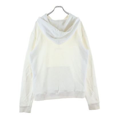 Saint Laurent Paris Signature Logo Pullover Hoodie White — view 2