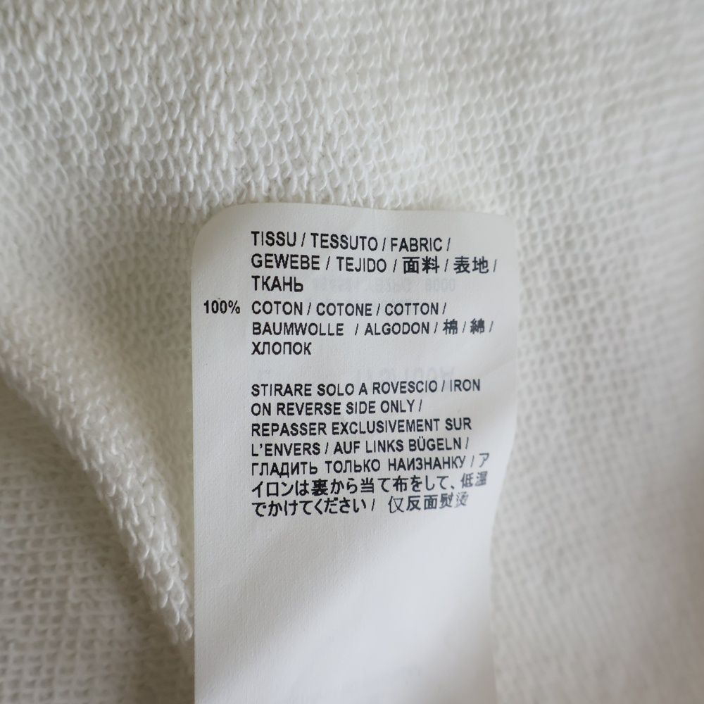 Saint Laurent Paris Signature Logo Pullover Hoodie White — view 7
