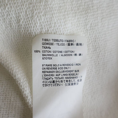 Saint Laurent Paris Signature Logo Pullover Hoodie White — view 7