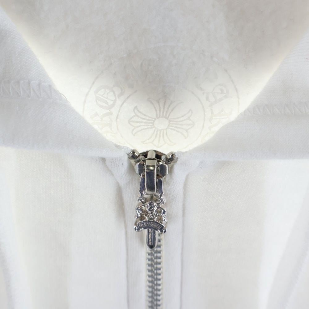 Chrome Hearts Sweatshirt HD Zip Sleeve Logo Back Scroll Label Print Zip Up — view 7