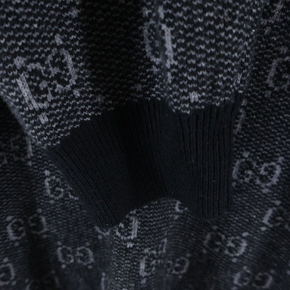 Gucci GG Wool Jacquard Sweater Knit Black — view 5