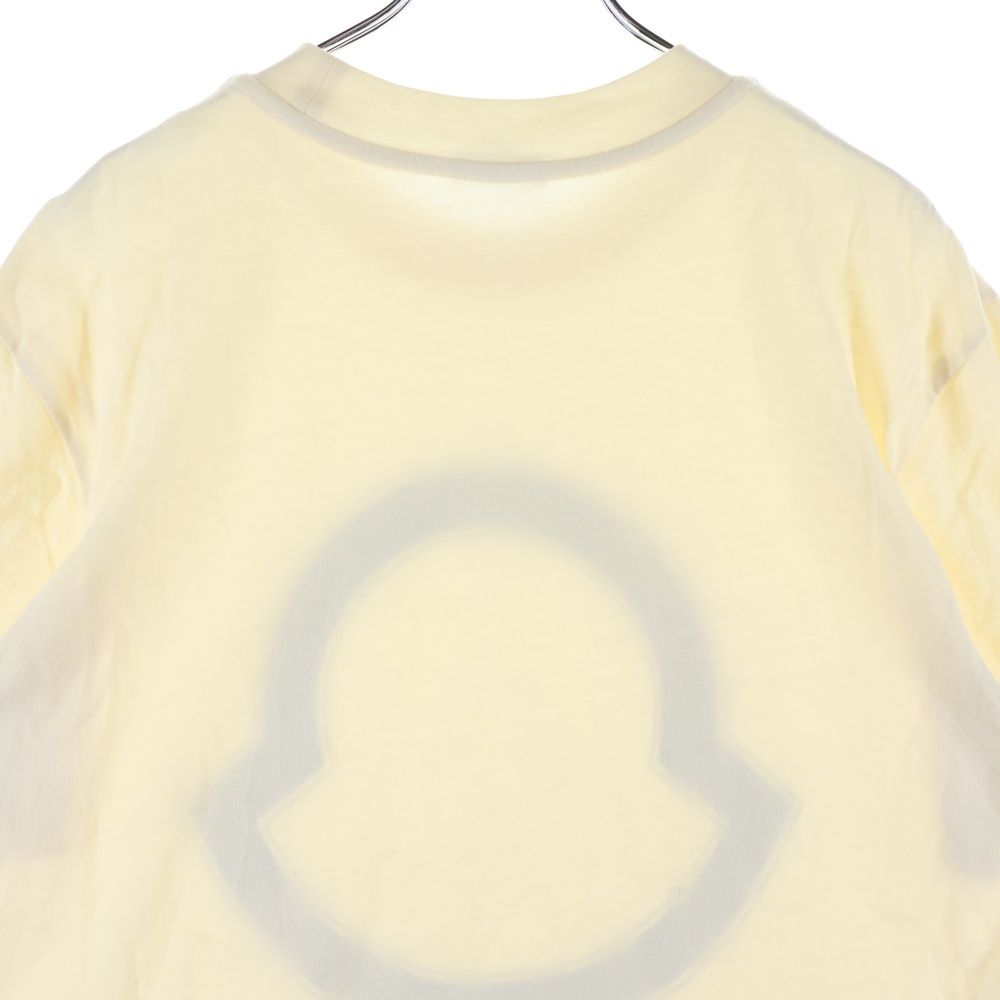 Moncler Studs Logo Tee Front Print Crew Neck Short Sleeve T-Shirt Ivory — view 4
