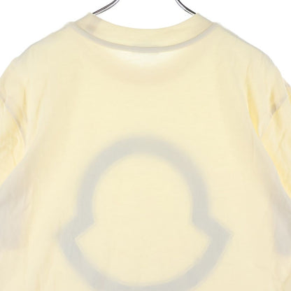 Moncler Studs Logo Tee Front Print Crew Neck Short Sleeve T-Shirt Ivory — view 4
