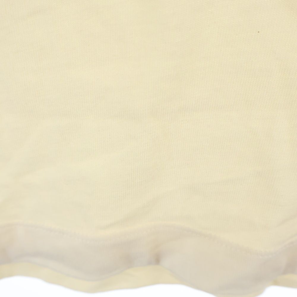 Moncler Studs Logo Tee Front Print Crew Neck Short Sleeve T-Shirt Ivory — view 6