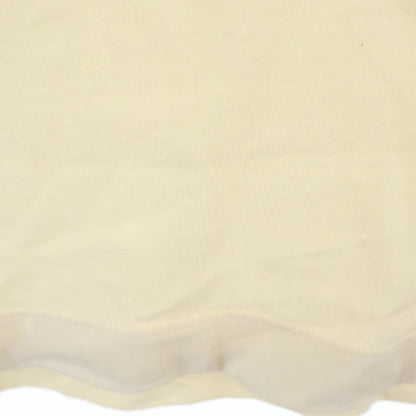 Moncler Studs Logo Tee Front Print Crew Neck Short Sleeve T-Shirt Ivory — view 6