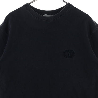Dior CD T-Shirt Logo Embroidery Short Sleeve Black — view 3