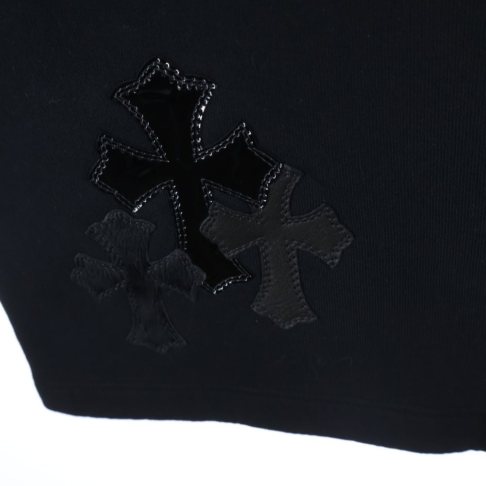 Chrome Hearts Not Sweatshirt with Cross Patch Long Pants Black — view 6