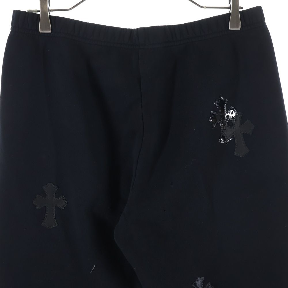 Chrome Hearts Not Sweatshirt with Cross Patch Long Pants Black — view 4