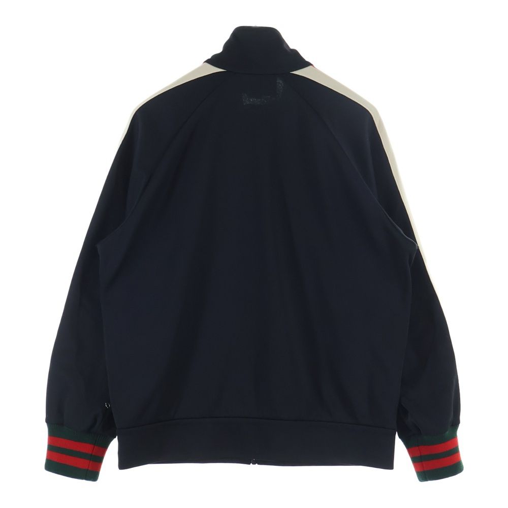 Gucci Side Line Stand Collar Zip Up Technical Jersey Track Jacket Black — view 2