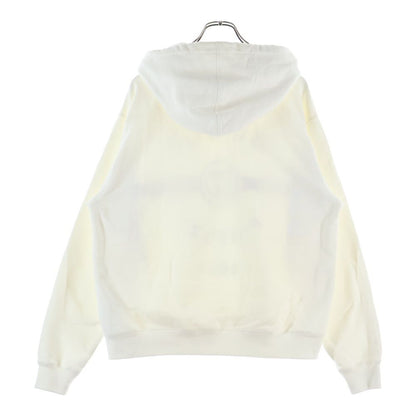 Gucci Firenze Hooded Sweatshirt Shirt Fringe Logo Print Pullover Hoodie White — view 2