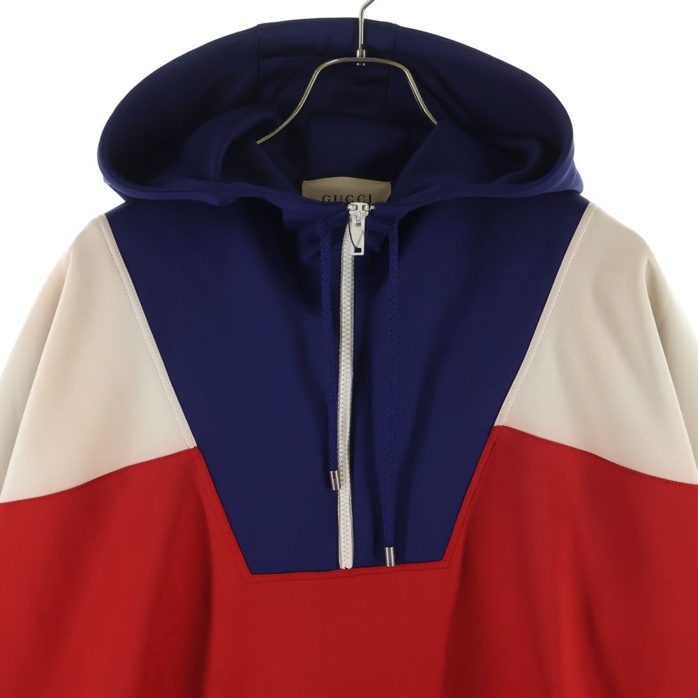 Gucci Neoprene Half Zip Webbed Jacket Zip Hoodie Multi — view 3