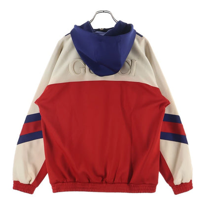 Gucci Neoprene Half Zip Webbed Jacket Zip Hoodie Multi
