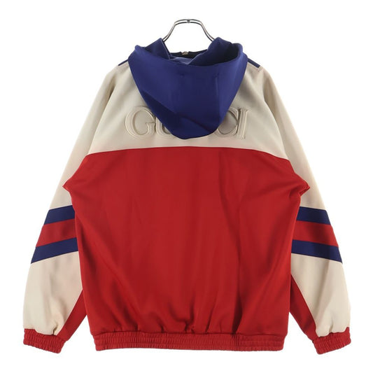 Gucci Neoprene Half Zip Webbed Jacket Zip Hoodie Multi