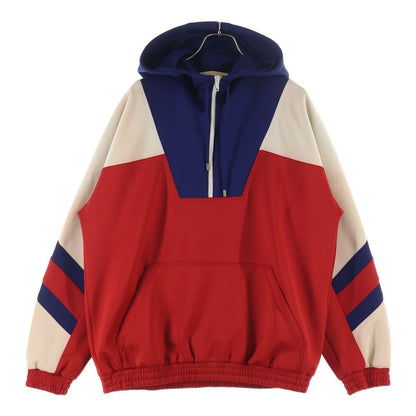 Gucci Neoprene Half Zip Webbed Jacket Zip Hoodie Multi — view 2