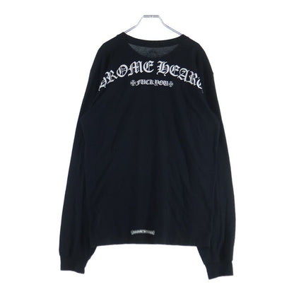 Chrome Hearts CH L S 1 Back Arch Logo Print Long Sleeve Top Black