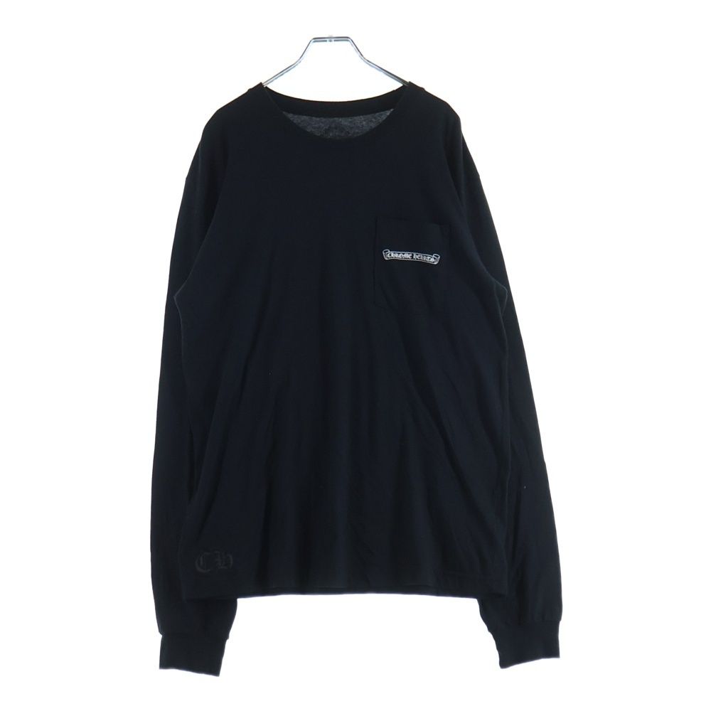 Chrome Hearts CH L S 1 Back Arch Logo Print Long Sleeve Top Black — view 2