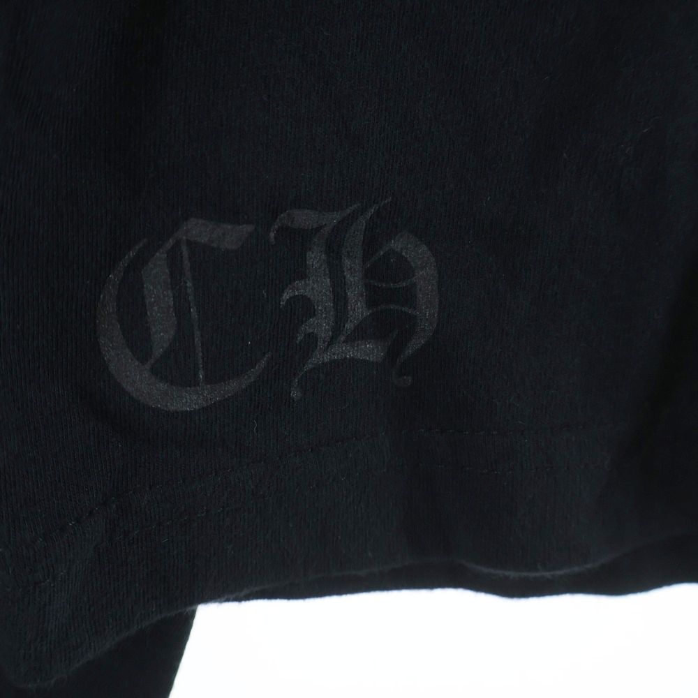 Chrome Hearts CH L S 1 Back Arch Logo Print Long Sleeve Top Black — view 5