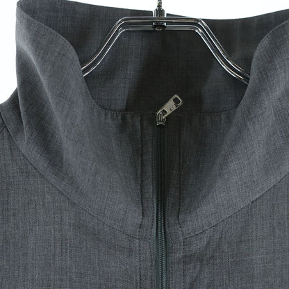 Prada Zip Up Wool Track Jacket Gray — view 3