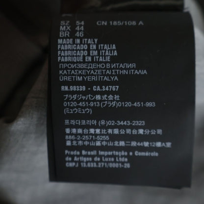Prada Zip Up Wool Track Jacket Gray — view 8