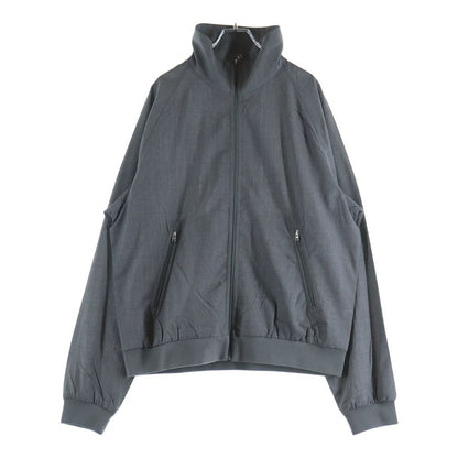 Prada Zip Up Wool Track Jacket Gray