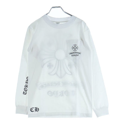 Chrome Hearts Vintage Tokyo CH Plus Scroll Label Long Sleeve Print T-Shirt with — view 2
