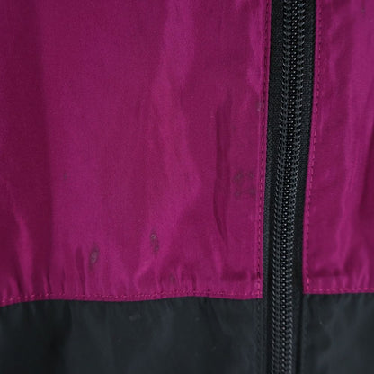 Balenciaga Logo Colorblock Windbreaker Jacket Print Nylon Track Purple — view 4