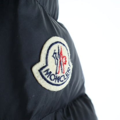 Moncler Hermine Hooded Down Jacket Coat Black — view 6