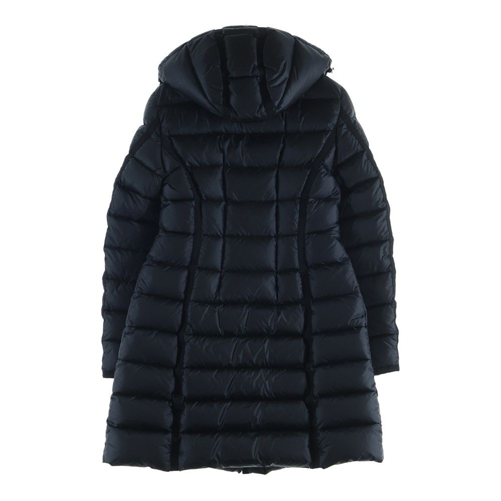 Moncler Hermine Hooded Down Jacket Coat Black — view 2