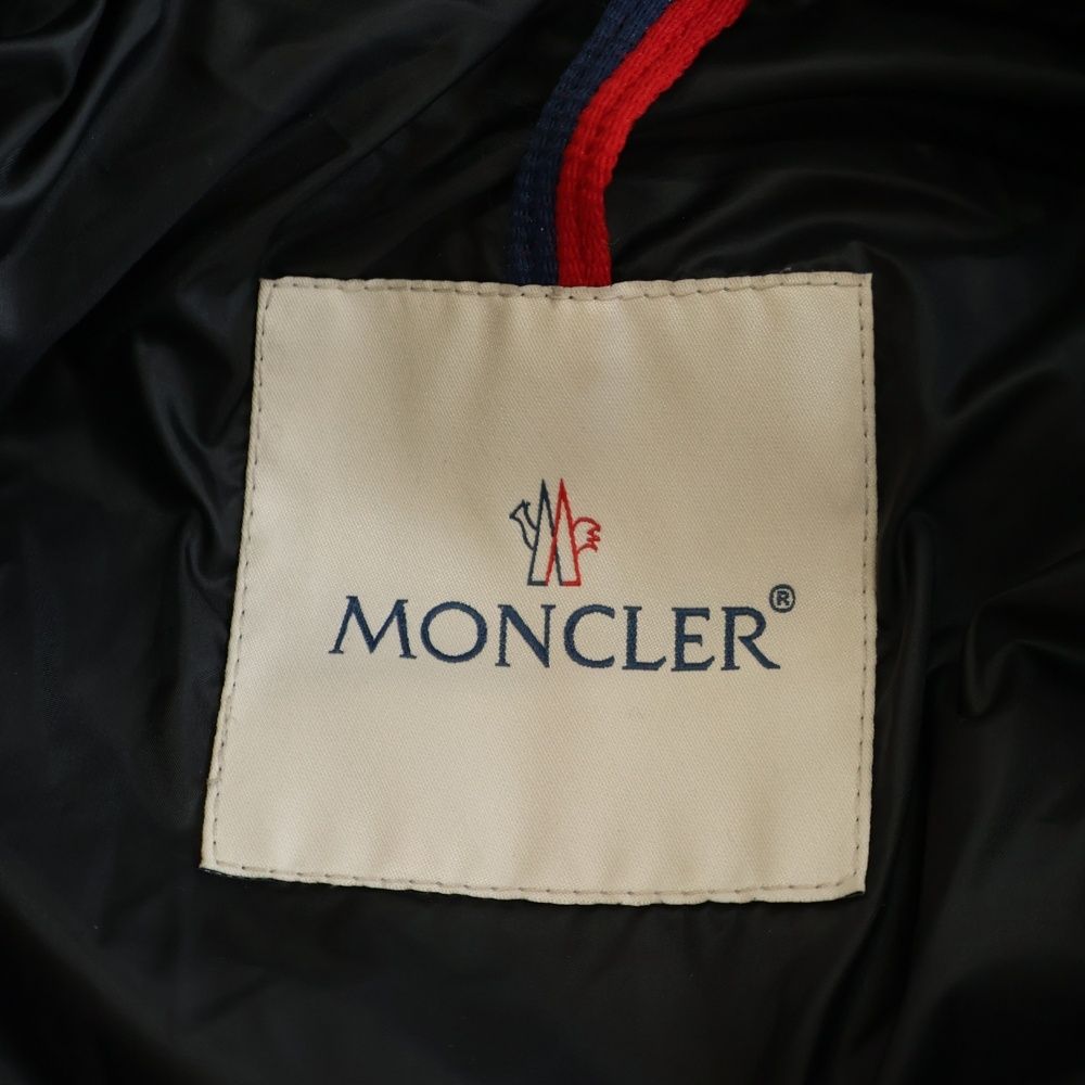 Moncler Hermine Hooded Down Jacket Coat Black — view 7