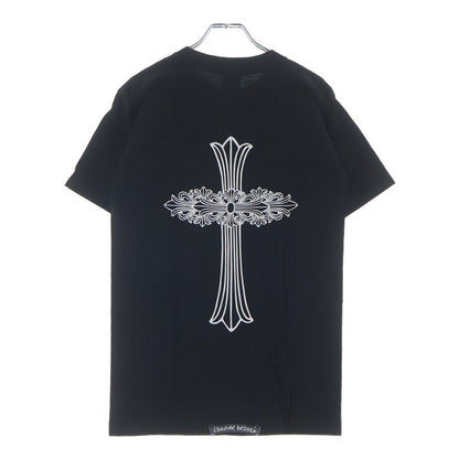 Chrome Hearts Vintage Back Cross Floral Neck Print Crew Short Sleeve T-Shirt