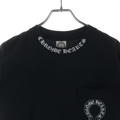 Chrome Hearts Vintage Back Cross Floral Neck Print Crew Short Sleeve T-Shirt — view 3