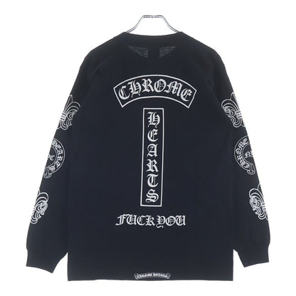 Chrome Hearts Vintage Fuck You Back Print Logo Crew Neck Long Sleeve T-Shirt