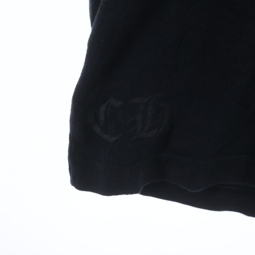 Chrome Hearts Vertical Logo Tee Short Sleeve T-Shirt Black Yellow — view 6